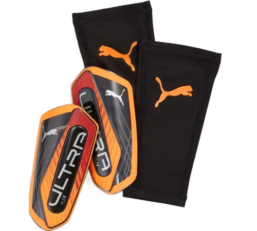 Щитки Puma ULTRA Flex Sleeve розмір M (зріст 135-155 см), чорно-оранжеві