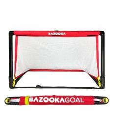 Ворота футбольні BAZOOKAGOAL 120 x 75 см, чорно-червоні