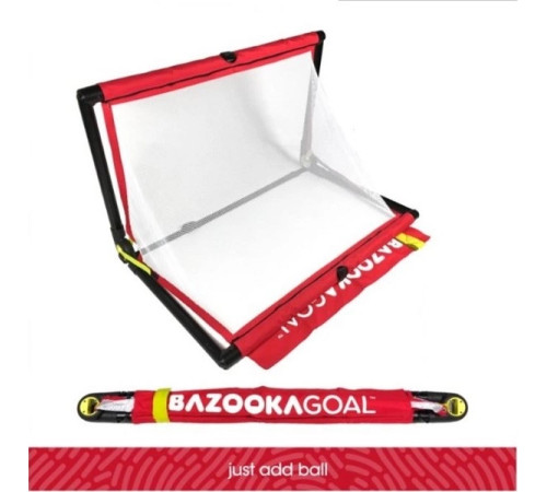 Ворота футбольні BAZOOKAGOAL 120 x 75 см, чорно-червоні Ворота футбольні BAZOOKAGOAL 120 x 75 см, чорно-червоні