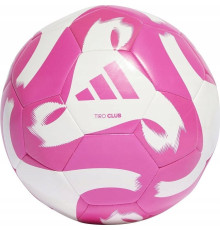 М'яч футбольний Adidas Tiro Club TRN HZ6913 розмір 5, біло-рожевий
