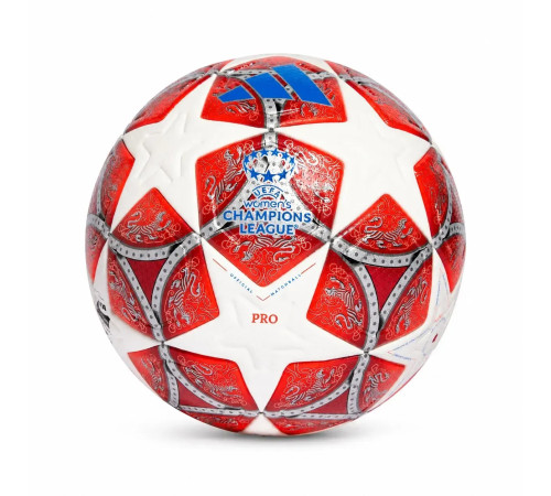 М’яч футбольний adidas UEFA Women’s Champions League Pro Ball, розмір 5, біло-червоний
