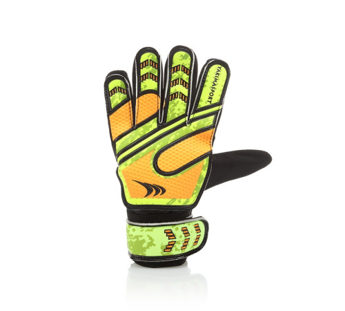 Рукавички воротарські Yakimasport Goal Blocker р.7, жовто-помаранчеві