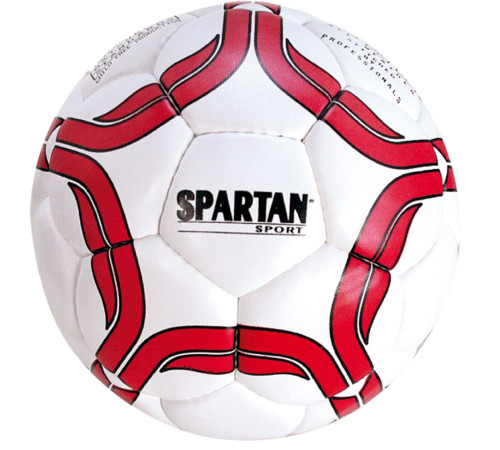 М'яч футбольний Spartan Club Junior розмір 3, біло-червоний