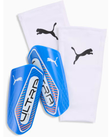 Щитки Puma ULTRA Light Sleeve розмір S (зріст 115-135 см), біло-голубі