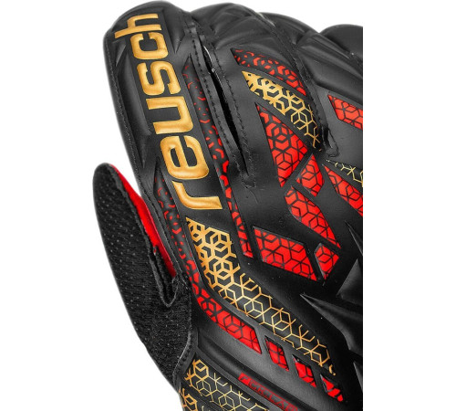 Рукавички воротарські Reusch Attrakt Solid 5570515 7075 р.11, червоно-чорні Рукавички воротарські Reusch Attrakt Solid 5570515 7075 р.11, червоно-чорні