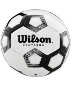 М'яч футбольний Wilson Pentagon розмір 4, біло-чорний