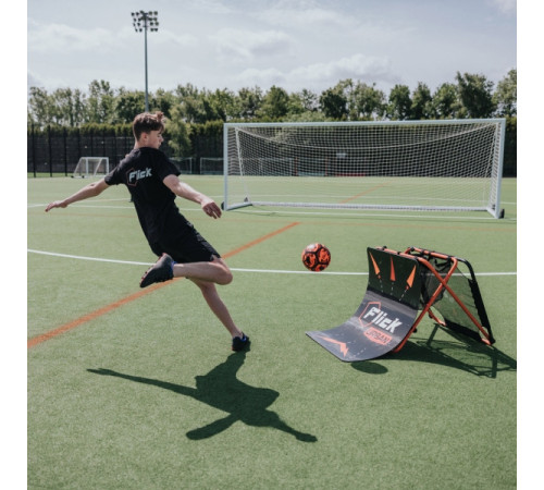 Тренажер футбольний 3 в 1 Flick Rebounder Urban Skills Trainer, чорно-помаранчевий