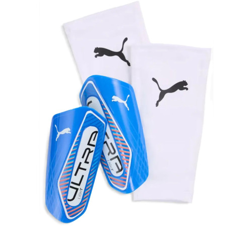 Щитки Puma ULTRA Light Sleeve розмір L (зріст 155-175 см), біло-голубі