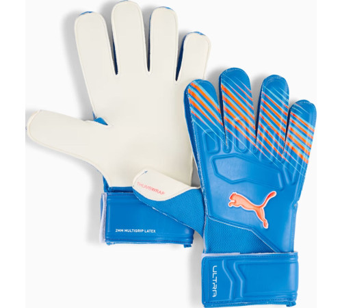 Воротарські рукавиці Puma PUMA ULTRA Play RC розмір 8, біло-голубий