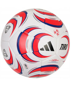 Футбольний м'яч Adidas Tiro League Junior, розмір 4 біло-червоний