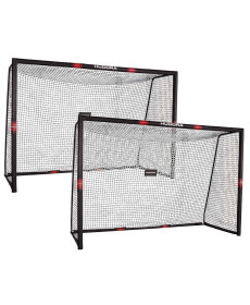 Ворота футбольні Hudora Pro Tect 3085-2 240 х 160 см, чорні