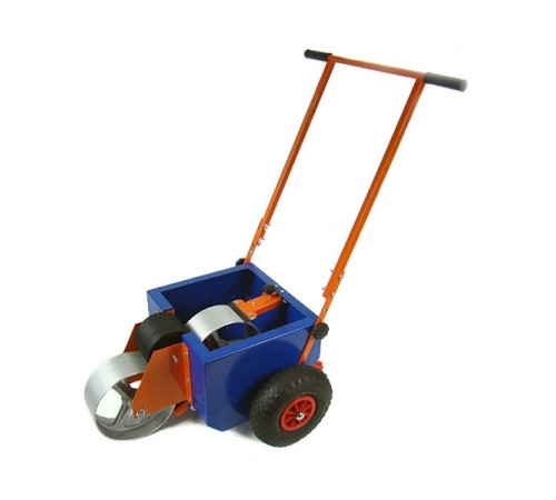 Wózek do malowania linii boiska z wałkiem 10 cm + Farba 15 kg