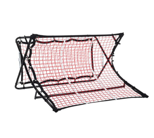 Сітка тренувальна для футболу P2I SOCCER REBOUNDER з поясом тренувальним P2I Football Trainer , чорно-червоний
