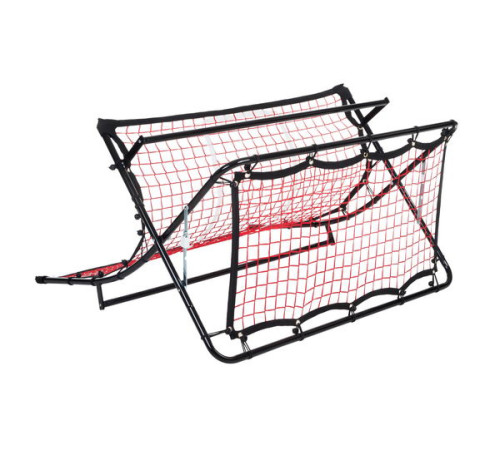 Сітка тренувальна для футболу P2I SOCCER REBOUNDER з поясом тренувальним P2I Football Trainer , чорно-червоний