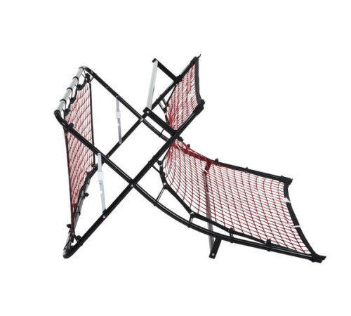 Сітка тренувальна для футболу P2I SOCCER REBOUNDER з поясом тренувальним P2I Football Trainer , чорно-червоний