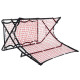 Сітка тренувальна для футболу P2I SOCCER REBOUNDER з поясом тренувальним P2I Football Trainer , чорно-червоний
