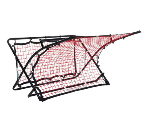 Сітка тренувальна для футболу P2I SOCCER REBOUNDER з поясом тренувальним P2I Football Trainer , чорно-червоний