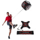 Сітка тренувальна для футболу P2I SOCCER REBOUNDER з поясом тренувальним P2I Football Trainer , чорно-червоний