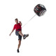 Сітка тренувальна для футболу P2I SOCCER REBOUNDER з поясом тренувальним P2I Football Trainer , чорно-червоний