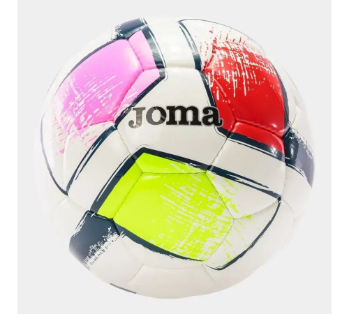 М'яч футбольний Joma DALI II розмір 5, біло-червоний