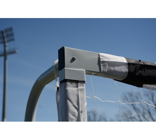 Ворота футбольні Hudora Stadion 3331-2 300 х 200 см, чорно-білі
