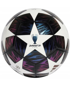 Футбольний м'яч Adidas UCL Club 25/26 Budapest, розмір 4, біло-чорний
