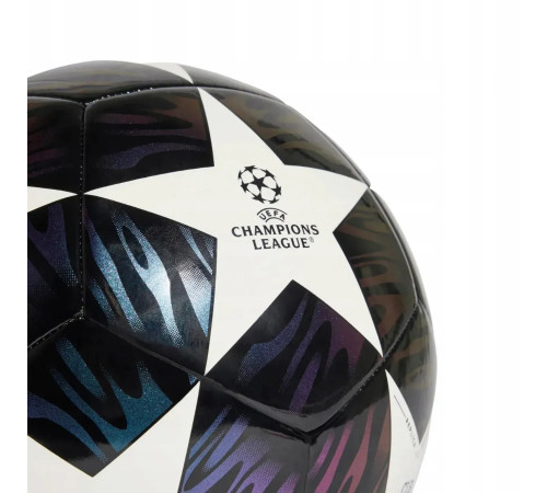 Футбольний м'яч Adidas UCL Club 25/26 Budapest, розмір 4, біло-чорний