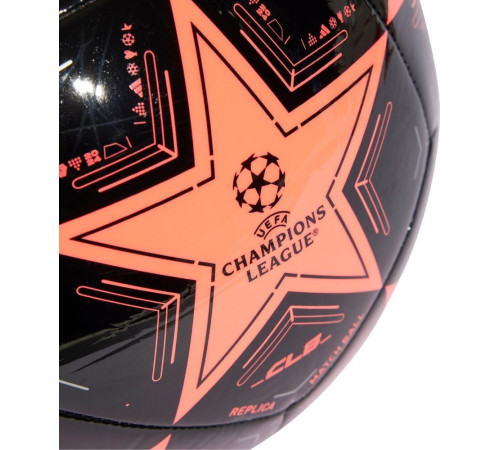 М'яч для футболу Adidas UCL Club чорний та помаранчевий IX4064 3 М'яч для футболу Adidas UCL Club чорний та помаранчевий IX4064 3