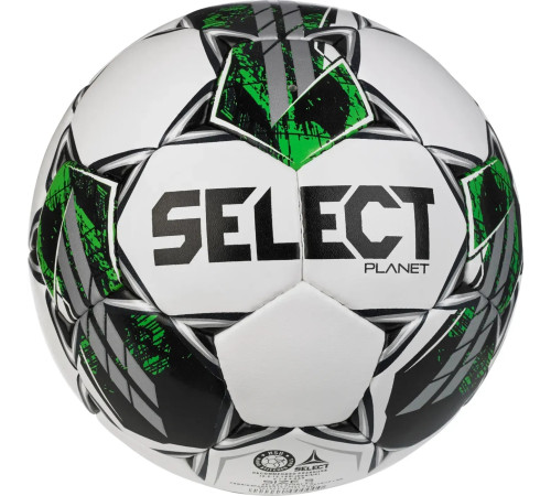 М'яч футбольний Select PLANET v23 розмір 5, біло-зелений