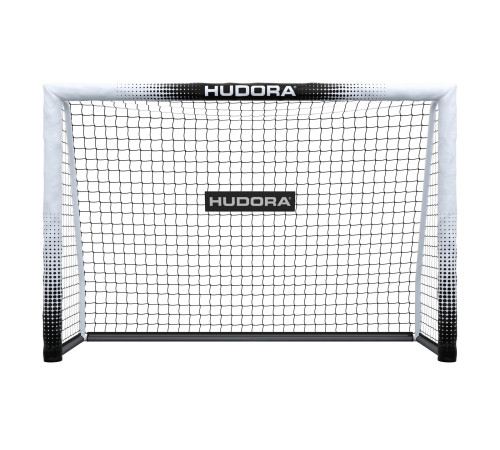 Ворота футбольні HUDORA Pro Tect 240 х 160 см, чорно-білі