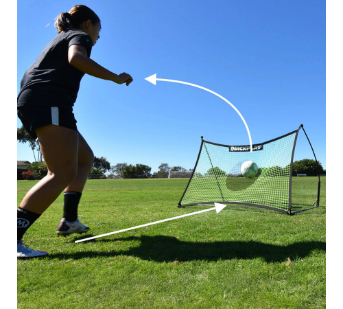 Ворота футбольні QUICKPLAY TEKKERS Football Ball Rebounder 150 x 100 см, чорні