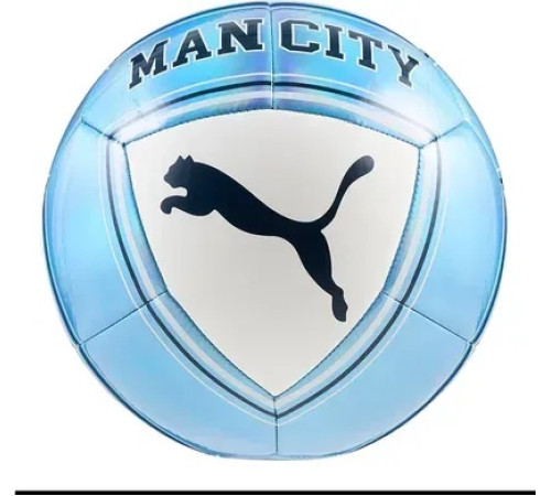 М'яч футбольний Puma MCFC CULTURE Ball розмір 5, біло-синій