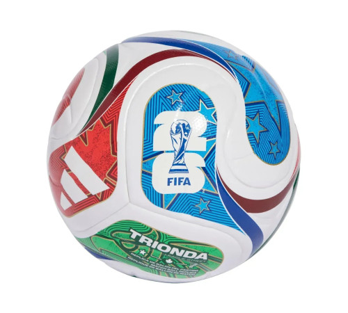 М'яч футбольний Adidas World Cup 26 Trionda League J290 розмір 4, різнокольоровий