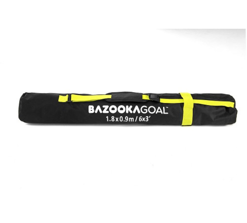 Ворота футбольні BAZOOKAGOAL XL 180x90, чорно-жовті Ворота футбольні BAZOOKAGOAL XL 180x90, чорно-жовті
