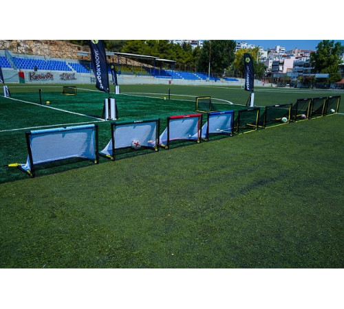 Ворота футбольні BAZOOKAGOAL XL 180x90, чорно-жовті Ворота футбольні BAZOOKAGOAL XL 180x90, чорно-жовті