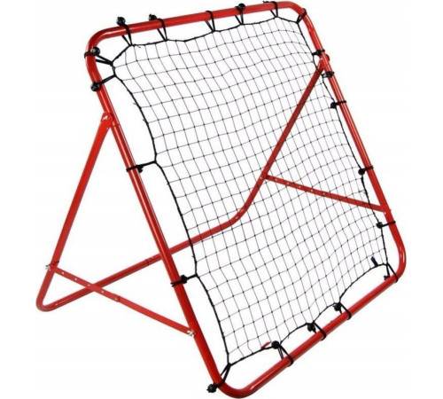 Сітка тренувальна для футболу Korbi Foldable 100 х 100 см, червоно-чорна