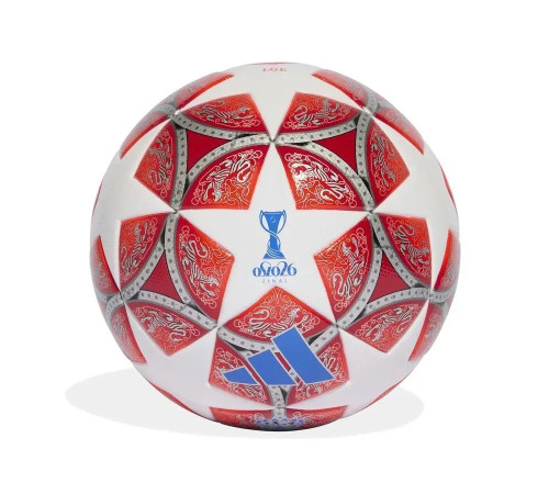 Футбольний м'яч Adidas Womens UCL League 25/26 Oslo, розмір 4 біло-червоний