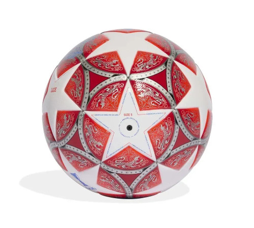 Футбольний м'яч Adidas Womens UCL League 25/26 Oslo, розмір 5, біло-червоний