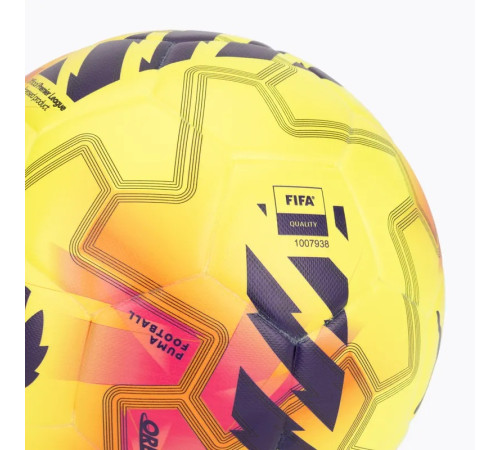 М'яч футбольний Puma Match PL Lights (FIFA Qty) розмір 5, жовто-рожевий