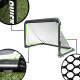 Bramka piłkarska Quickplay Rhino 120x80 cm Ворота футбольні Quickplay Rhino 120 х 80 см, чорно-зелені