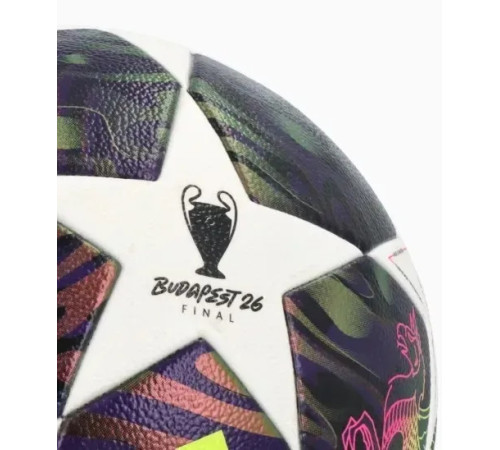 Футбольний м’яч adidas UCL Finale Competition розмір 4 біло-фіолетовий