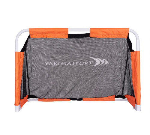 Ворота футбольні Yakimasport Mini 120 x 80 x 60 см, помаранчево-чорні
