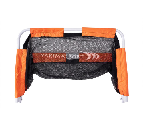 Ворота футбольні Yakimasport Mini 120 x 80 x 60 см, помаранчево-чорні