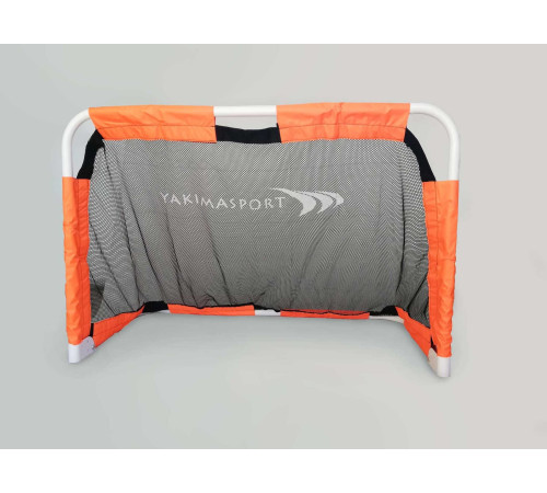 Ворота футбольні Yakimasport Mini 120 x 80 x 60 см, помаранчево-чорні