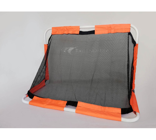 Ворота футбольні Yakimasport Mini 120 x 80 x 60 см, помаранчево-чорні