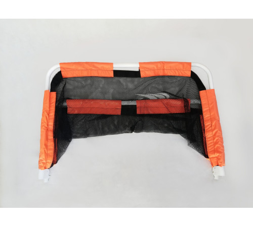 Ворота футбольні Yakimasport Mini 120 x 80 x 60 см, помаранчево-чорні