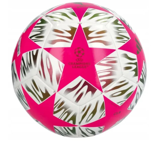 Футбольний м'яч Adidas UCL Club 25/26 Budapest розмір 5, біло-рожевий