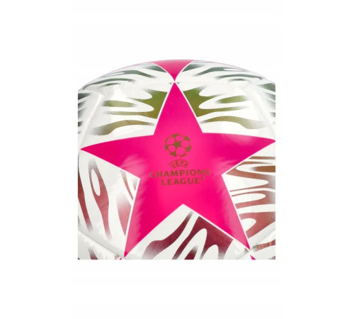 Футбольний м'яч Adidas UCL Club 25/26 Budapest розмір 5, біло-рожевий