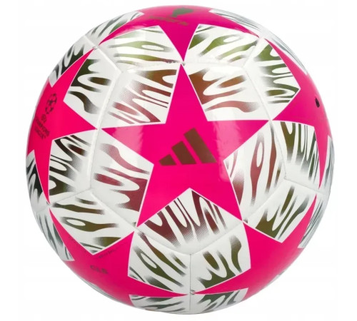 Футбольний м'яч Adidas UCL Club 25/26 Budapest розмір 5, біло-рожевий