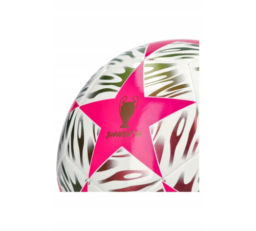 Футбольний м'яч Adidas UCL Club 25/26 Budapest розмір 5, біло-рожевий